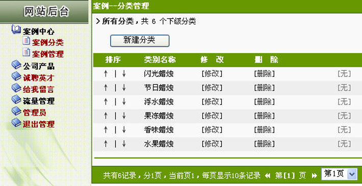 蜡艺手工工作室网站管理系统