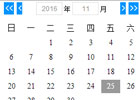 网页日历js特效代码插件 兼容浏览器