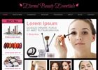 红色风格美容化妆网站模板