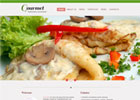 绿色风格清新美食网站模板