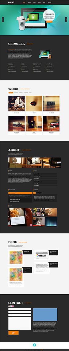 html5摄影网站模板