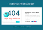 好看的蓝色404错误页面html模板
