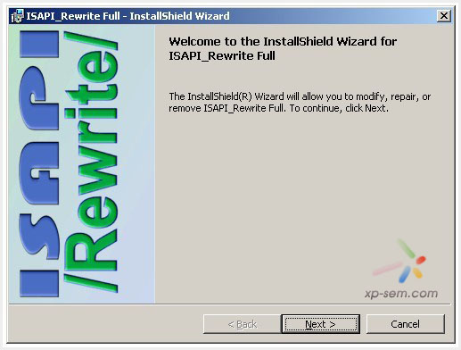 安装ISAPI Rewrite组件步骤二