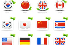世界各国国旗AI矢量素材